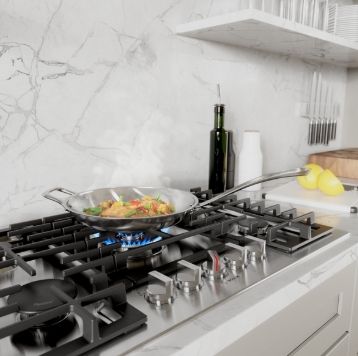 BOSCH Benchmark®, Gas Cooktop, 36'', Stainless steel ​Model #: NGMP658UC