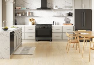 BOSCH 800 Series Dual Fuel Freestanding Range ​Model #: HDS8645U
