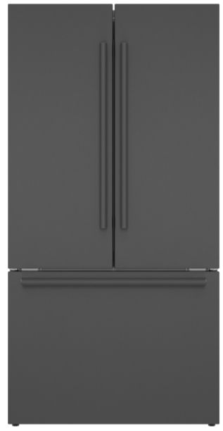 Bosch 800 Series, French Door Bottom Mount Refrigerator, 36'', Black Stainless-Steel ​Model #: B36CT80SNB