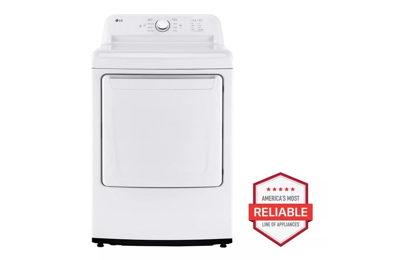 LG  7.3 cu. ft. Ultra Large Capacity Rear Control Electric Energy Star Dryer with Sensor Dry DLE6100W