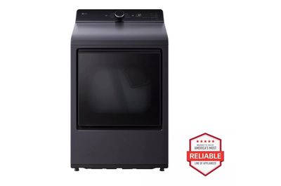 LG 7.3 cu. ft. Ultra Large Capacity Rear Control Electric Dryer with LG EasyLoad Door and AI Sensing DLE8400BE