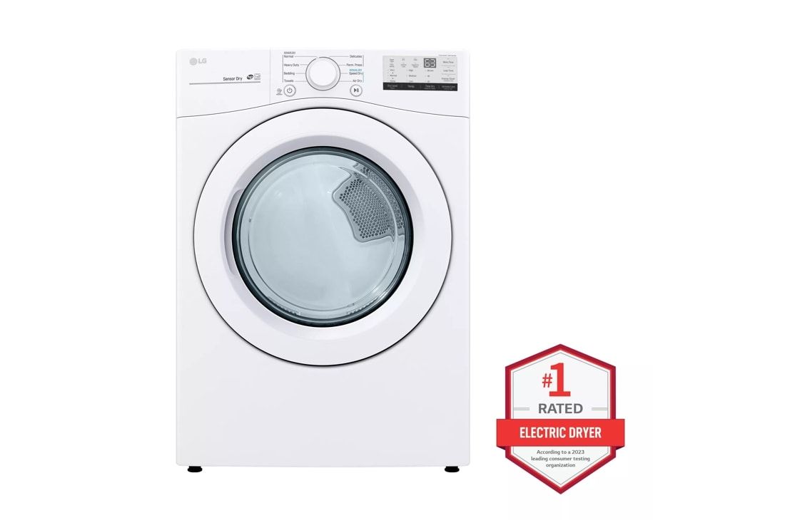 LG 7.4 cu. ft. Ultra Large Capacity Electric Dryer DLE3400W
