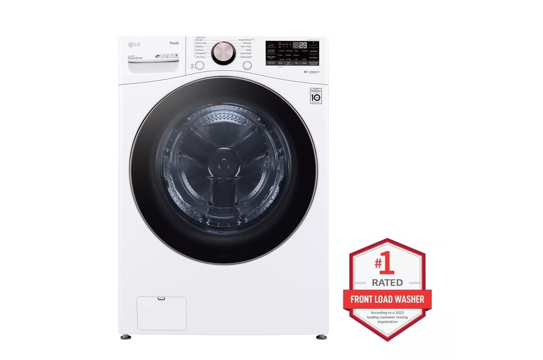 LG 4.5 cu. ft. Ultra Large Capacity Smart wi-fi Enabled Front Load Washer with TurboWash 360 and Built-In Intelligence WM4000HWA