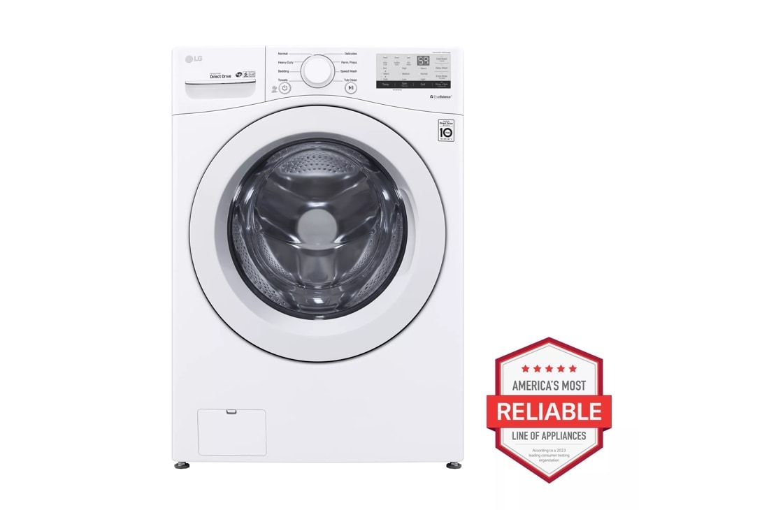 LG 4.5 cu. ft. Ultra Large Front Load Washer Model #: WM3400CW LG 4.5 cu. ft. Ultra Large Front Load Washer Model #: WM3400CW