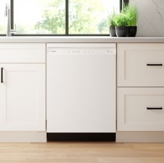 Bosch 300 Series, Dishwasher, 24'', White SHE53C82N