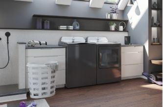 GE Profile 7.4 cu. ft. Capacity Electric Dryer with Sanitize Cycle and Sensor Dry PTD60EBPRDG