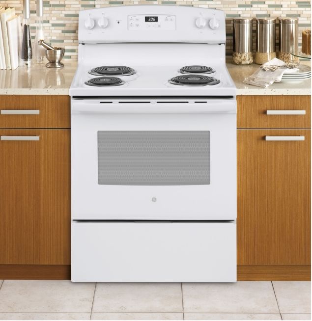 GE ENERGY STAR 30" Free-Standing Electric Range JBS360DMWW