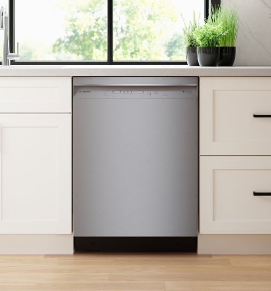Bosch 300 Series, Dishwasher, 24'', Stainless Steel Anti-fingerprint SHE53CE5N