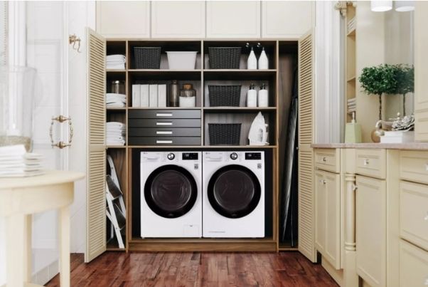 LG 2.4 cu. ft. Smart Wi-Fi Enabled Compact Front Load Washer WM1455HWA LG 2.4 cu. ft. Smart Wi-Fi Enabled Compact Front Load Washer WM1455HWA