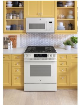 GE 30" Slide-In Front-Control Convection Gas Range GGS600AVWW