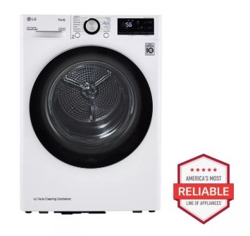 LG compact dryer DLHC1455W