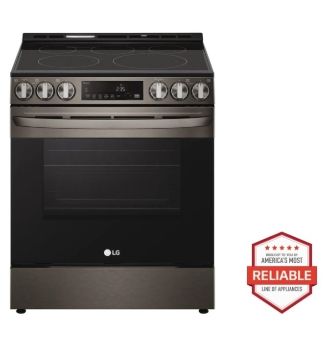 LG Black Stainless Steel Electric Slide-in Range LSEL6333D