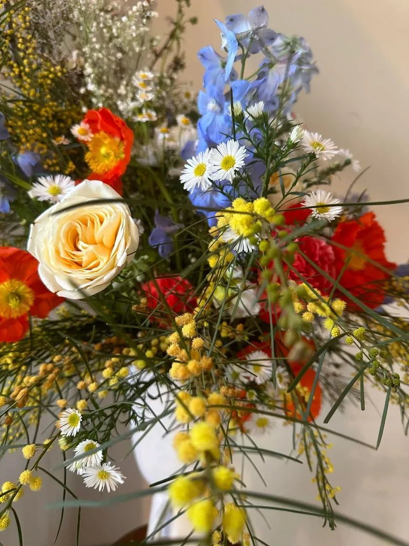 A Close Up of a Bouquet of Flowers Wrapped in Brown Paper — Flowers by Suzanne in Morpeth, NSW