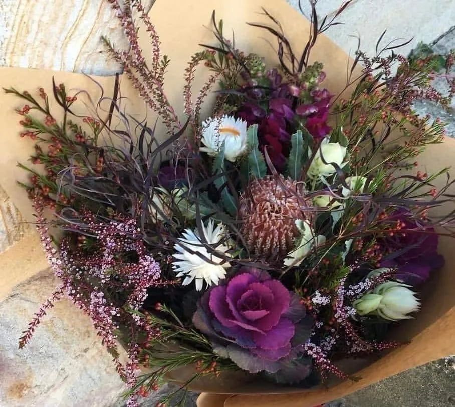 A Close Up of a Bouquet of Flowers on a Table — Flowers by Suzanne in Morpeth, NSW