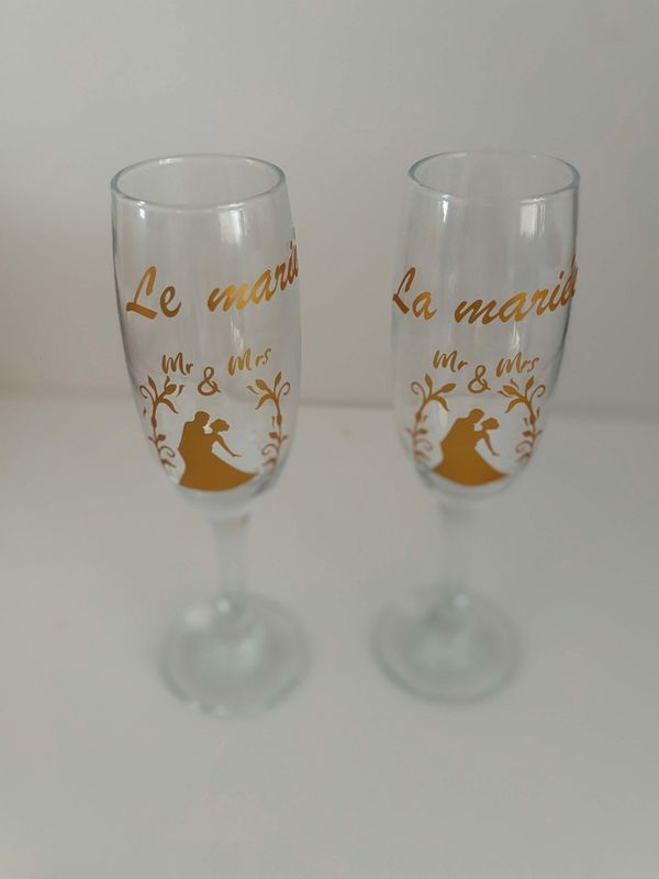 coupes de champagne personnaliséés