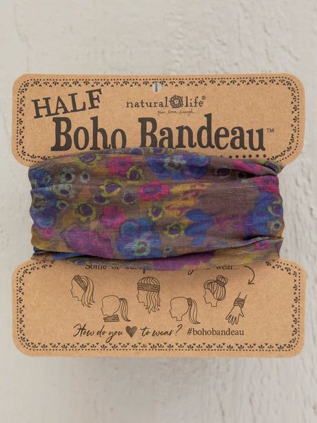 Half Bandeau Grey Dusty Floral