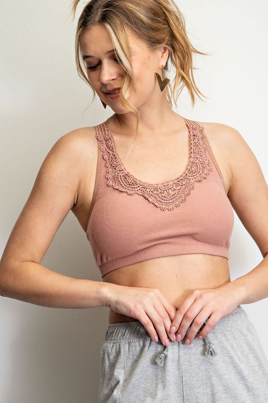 Easel Rib Knit Bralette