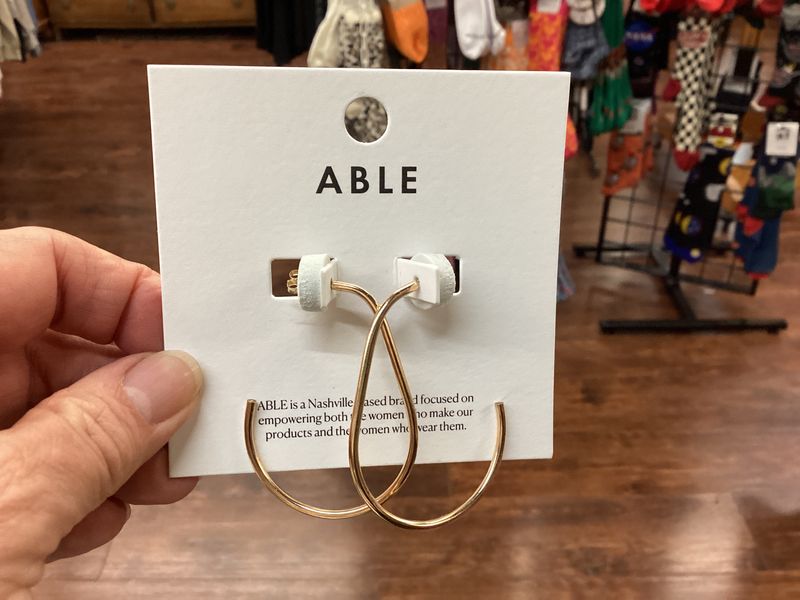 Able Pear hoops