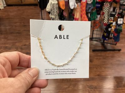 Able Aquamarine Duet necklace