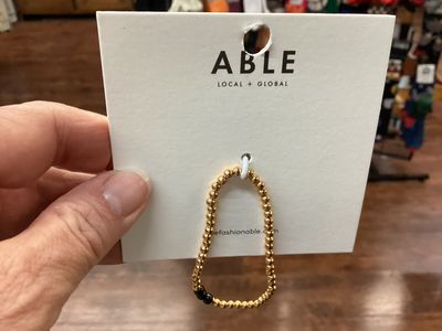 Able Onyx beaded bracelet