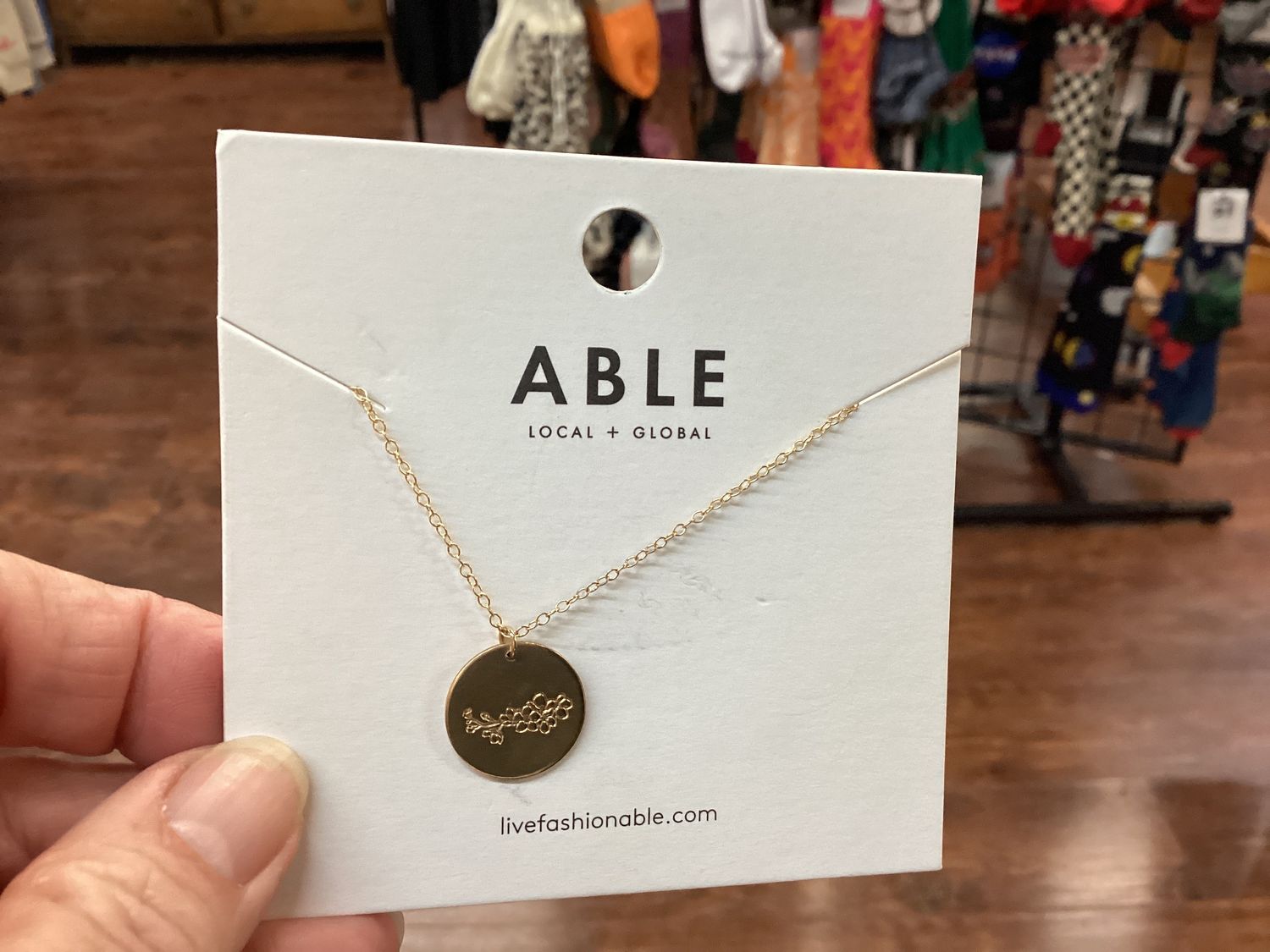 Able Bloom Birth month necklace