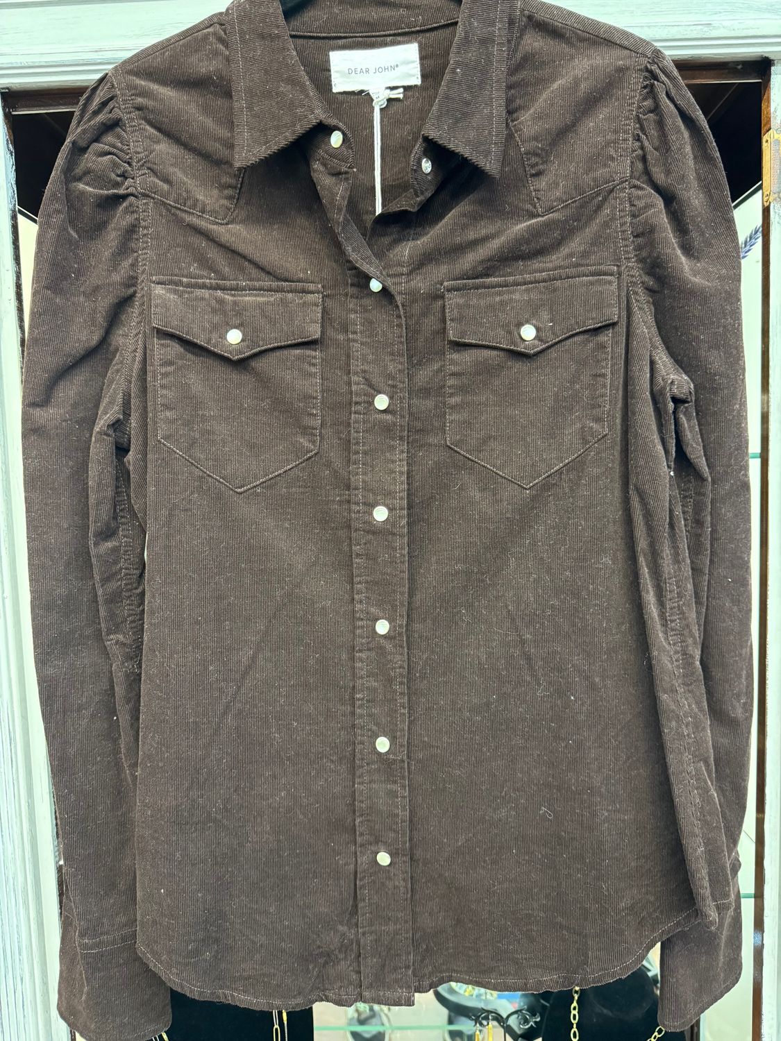 Dear John Brown corduroy western shirt - Medium