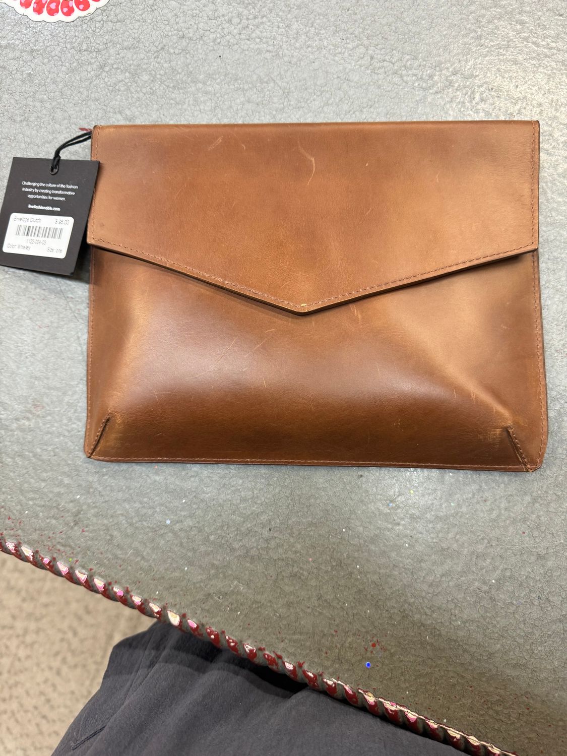 Able Envelope Clutch, Color: Whiskey
