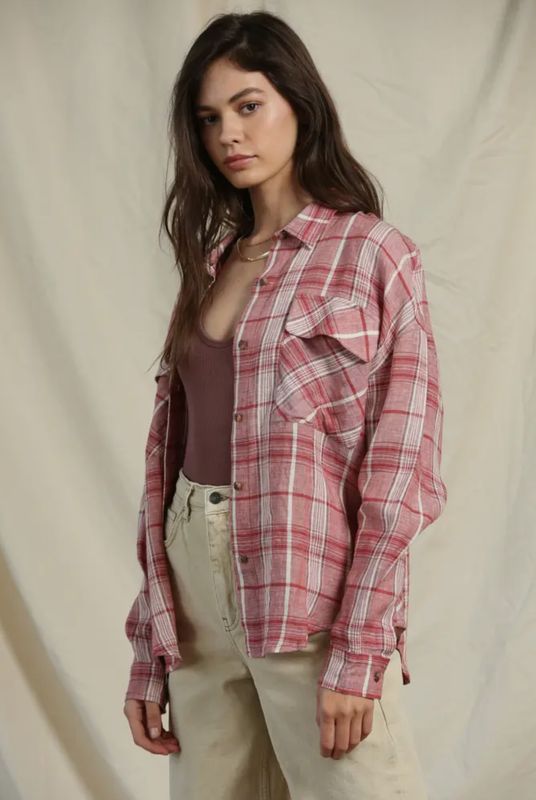 By Together Make Me Happy Button Up