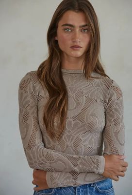 By Together jacquard mock top