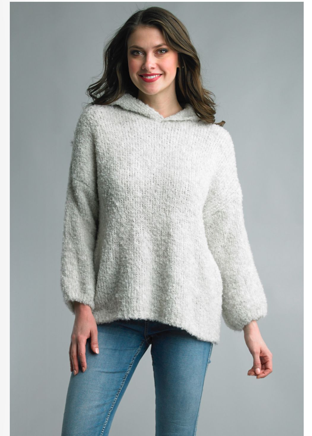 Tempo hoodie sweater, Color: Cream, Size: SM