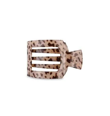 Teleties square flat small clip-Multiple, Color: Blonde Tortoise