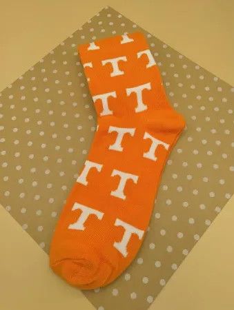Volunteer Traditions socks, Color: Orange Power T