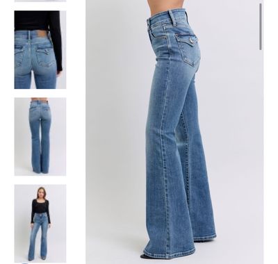 Judy Blue double button flare jean