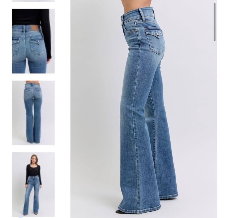 Judy Blue double button flare jean