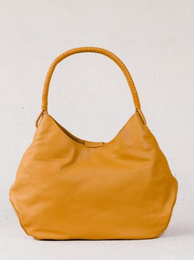 Able Jackee Relaxed Shoulder Bag, Color: cognac