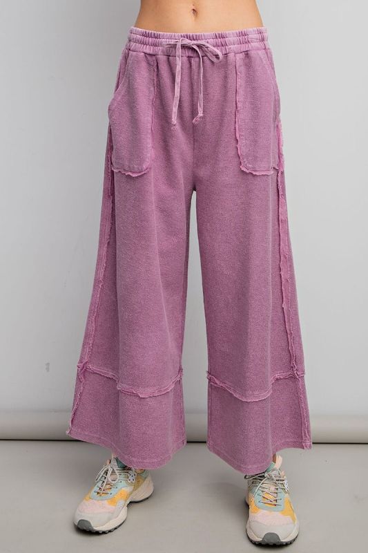 Easel wide leg pants wild berry