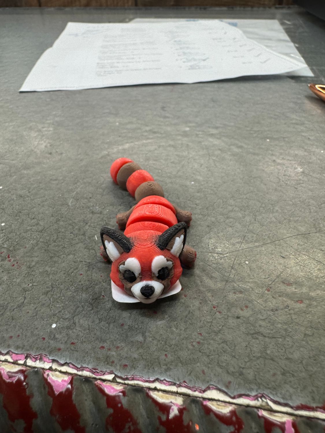3D raccoon toy