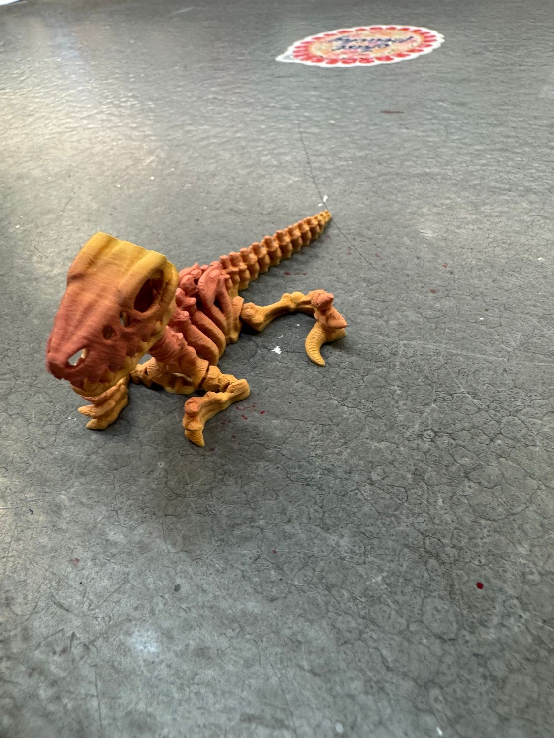 3D yellow dragon