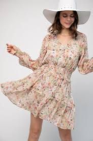 Easel floral dress, Size: S
