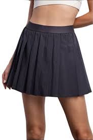 Rae Mode black pleated tennis short 