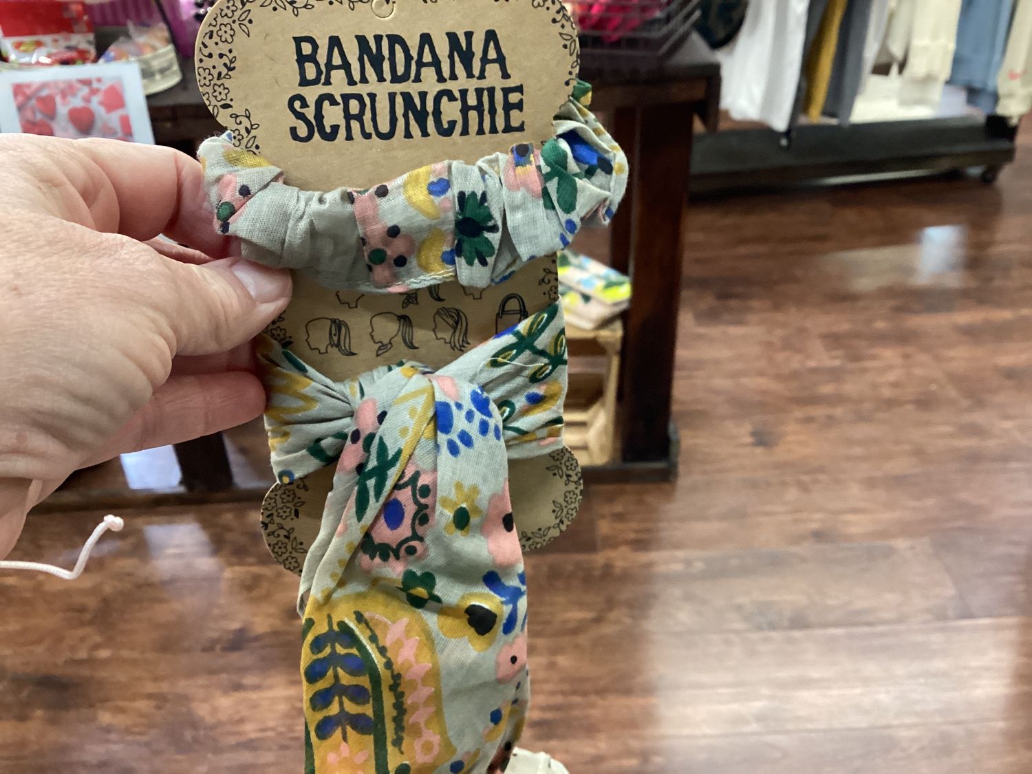 Natural Life Bandana Scrunchie
