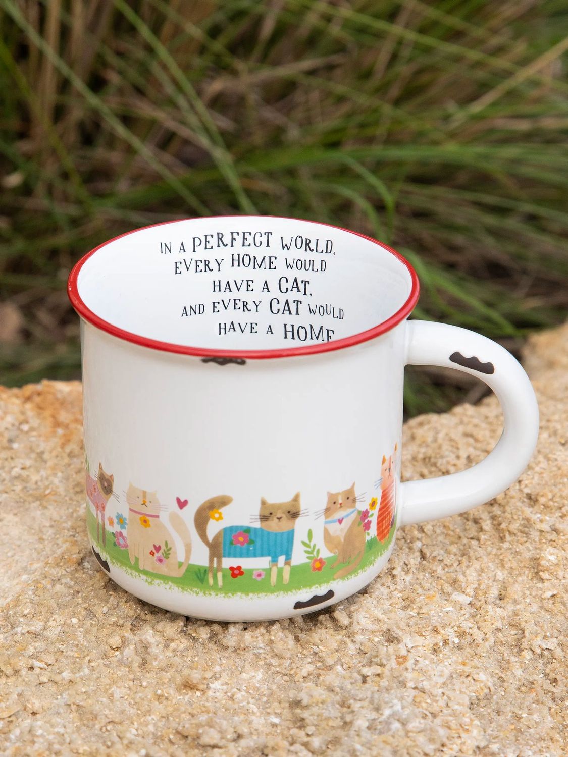 Natural Life Perfect World Cat mug