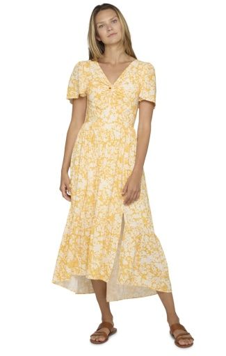 Flag and Anthem AURORA TWIST FRONT SS DRESS, Color: marigo, Size: XS