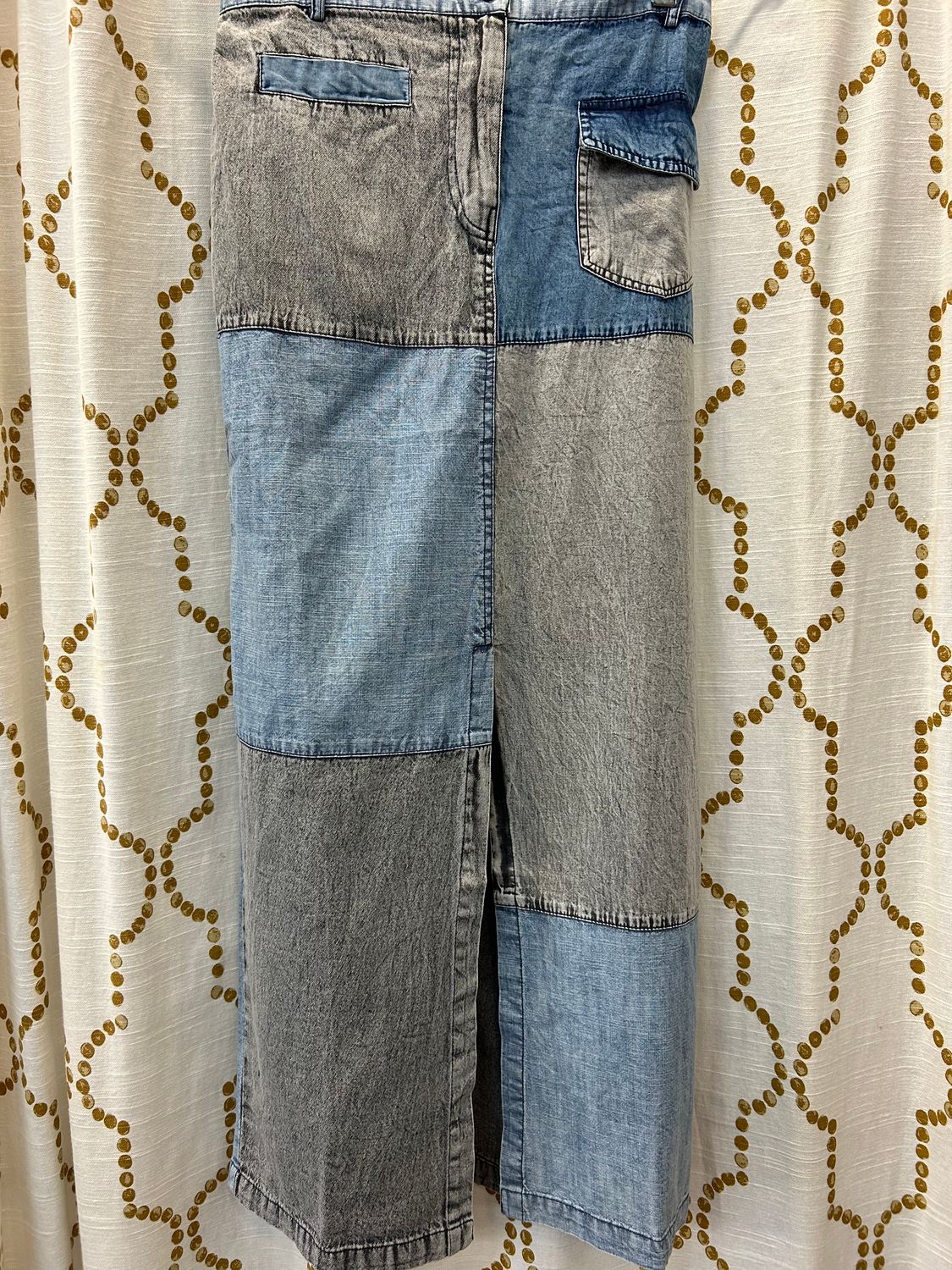 Young Threads Patchwork Jean Skirt, Size: Small