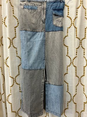 Young Threads Patchwork Jean Skirt