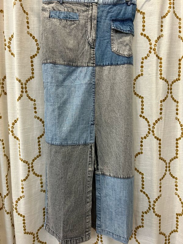 Young Threads Patchwork Jean Skirt
