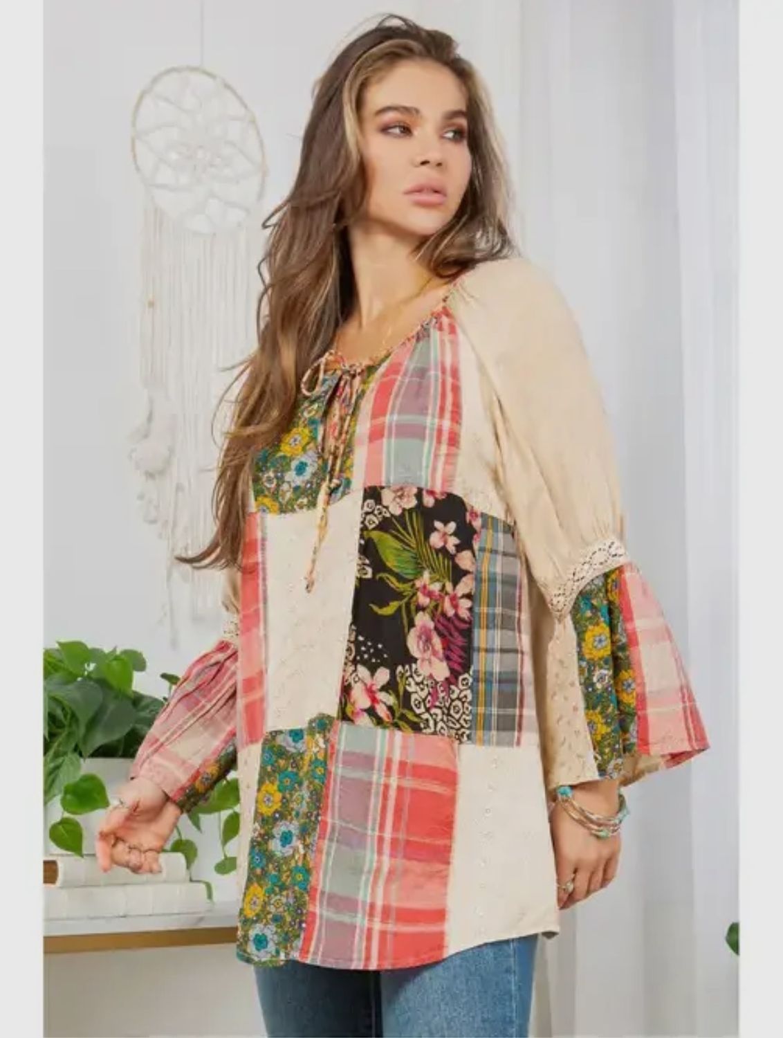 Young Threads Patchwork top, Size: XS