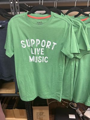 Green Support Live Music tee