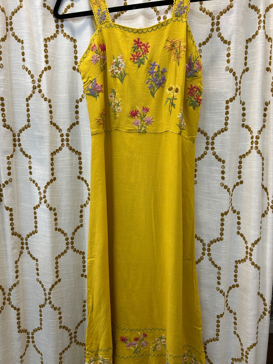 Paparazzi Linen EMB Bodice Dress, Size: Small