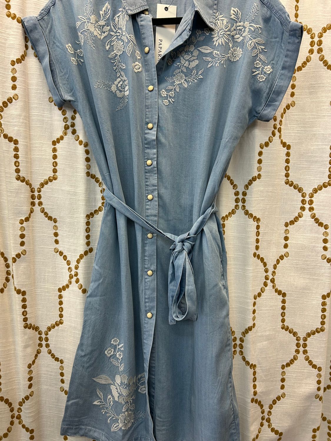 Paparazzi Denim Tencel Dress, Size: Small